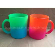 Neon Color Glass Mug, Rainbow Color Glass Mug